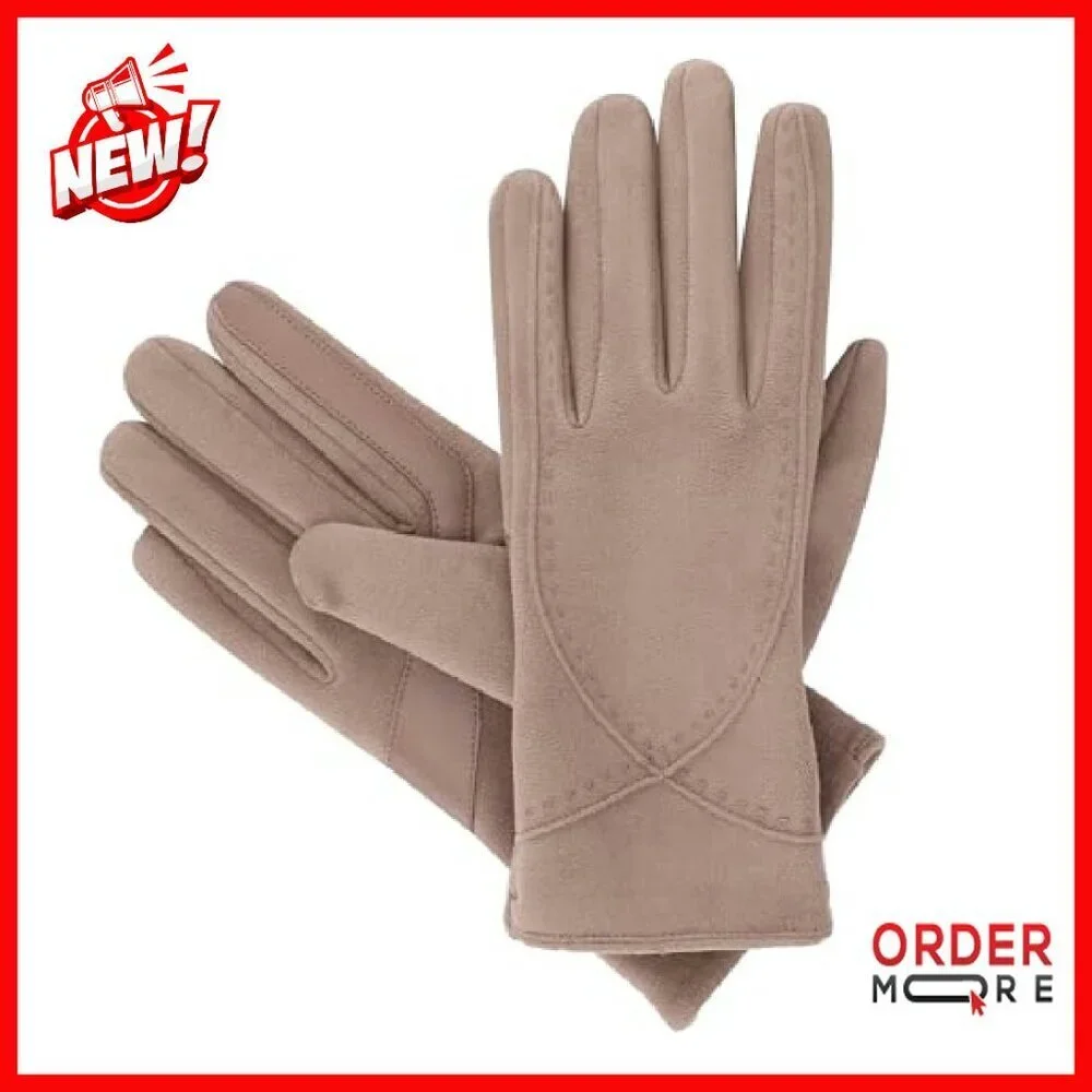 Water Repellent Touchscreen Microsuede Shortie Gloves - All Weather Defense
